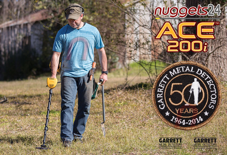 GARRETT ACE 200i 200 i Metalldetektor Online Shop www.nuggets24.de
