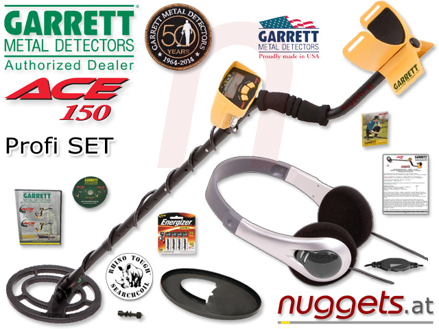 Garrett ACE 150 Metalldetektor Metal Detector www.nuggets.at