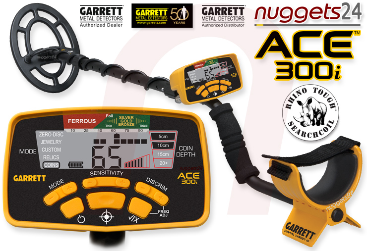 Garrett ACE300i ACE 300 i nuggets24 Metalldetektor Online Shop