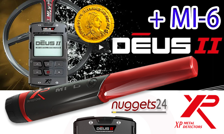 nuggets24 Set Sonderangebot für DEUS inklusive MI-6 Funk PinPointer