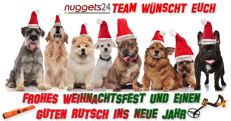 Fröhliche Weihnachten und GUT FUND wünscht das nuggets24 Team - Fröhliche Weihnachten und GUT FUND | nuggets24.de
