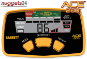 GARRETT ACE 200i nuggets24 Premium SET Metalldetektor