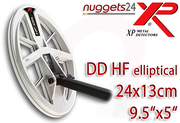 XP DEUS 24 x 13 cm 9.5x5 Doppel D HF High Frequency Coil...