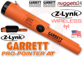GARRETT Z-LYNK Funk Pro-Pointer AT nuggets24 Premium PinPointer SET