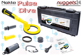 Nokta PulseDive Pulse Dive Scuba Pin Pointer SET Metalldetektor
