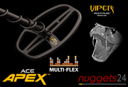 GARRETT APEX Metalldetektor + MS3 FUNK Kopfhörer + FUNK Pro-Pointer AT DUO SET nuggets24