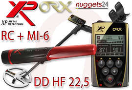 XP ORX 22,5 DD HF RC + MI-6 Metalldetektor DUO SET