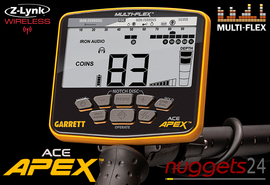 GARRETT APEX VIPER + RAIDER 2-Spulen nuggets24 COMBI Metalldetektor