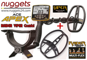 GARRETT APEX VIPER + RAIDER 2-Spulen nuggets24 COMBI...
